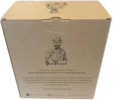 Bon Vivant Gin 46% 50cl Giftbox