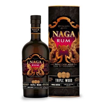 Naga Triple Wood Aged Rum 42,7% 70cl