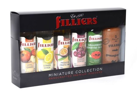Filliers Jenever Miniature Collection Box 20% 6x4cl