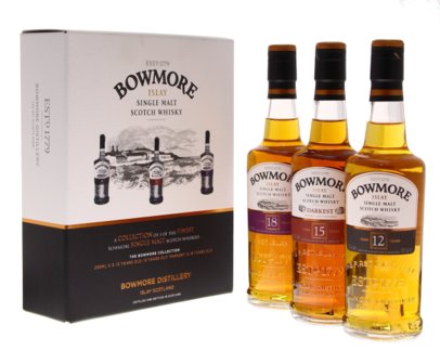 Bowmore Whisky 42% Mini Giftpack 3x20cl