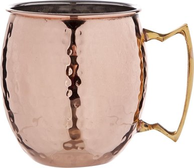 Moscow Mule Koperen Beker Gehamerd 45cl