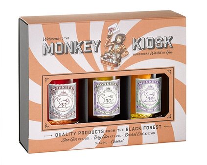 The Monkey Kiosk Mini Giftset 3x5cl