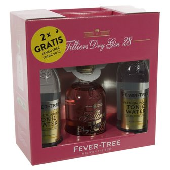 Filliers Pink Dry Gin 28 50cl Giftbox