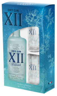 XII Dry Gin 42% 70cl Giftbox