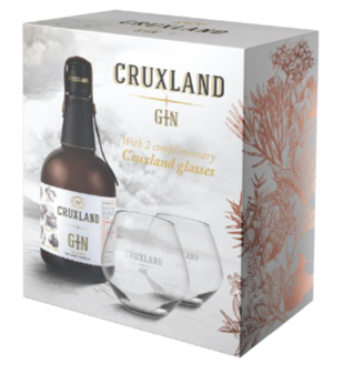 Cruxland Gin 43% 70cl Giftpack