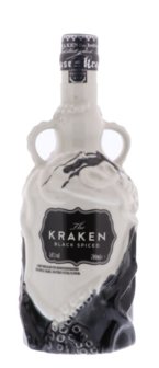 The Kraken Black Spiced Black &amp; White Ceramic Limited Edition Rum 40% 70cl