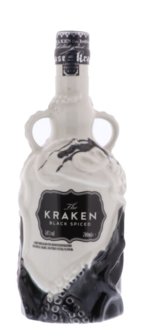 The Kraken Black Spiced Black &amp; White Ceramic Limited Edition Rum 40% 70cl