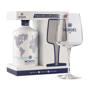Nordes Gin 40% 70cl Glas Giftpack