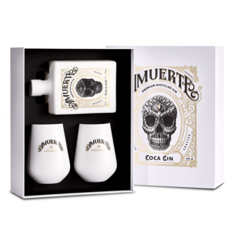 Amuerte Coca Leaf Gin 70cl White Edition Metal Box Giftpack