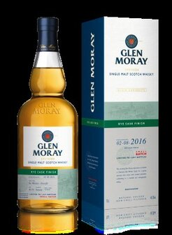 Glen Moray 2016 rye cask finish - 46,3% 70cl