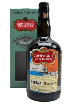 Compagnie Des Indes - Panama- 13y - Secrete - bottle for Premium Spirits - 61,8% - 70cl