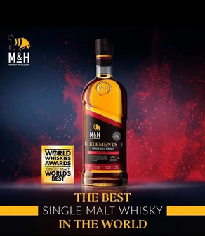 M&amp;H Elements Single Malt Whiksy - Sherry Cask - 46% - 70cl