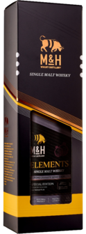 M&amp;H Elements Single Malt Whisky - Pomegrenate wine Cask - 46% - 70cl