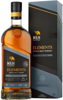 M&amp;H Elements Single Malt Whisky - Red Wine cask- 46% - 70cl