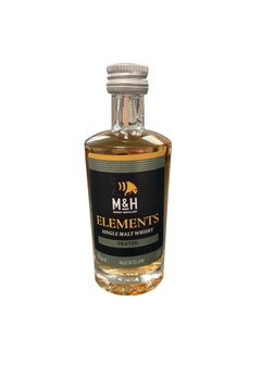 M&amp;H Elements Single Malt Whisky - Peated - 46% - 5cl
