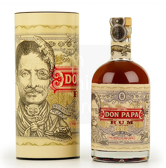 Don Papa Rum 7 Years Single Island + koker 40% 70cl