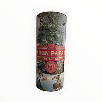 Don Papa Rum 7 Years + Premium Spirits 20th anniversary canister koker 40% 70cl - PRE ORDER