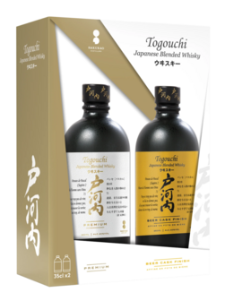 Togouchi - Giftpack - Premium &amp; Beer Cask Japanese Blend - 40% - 2x35cl