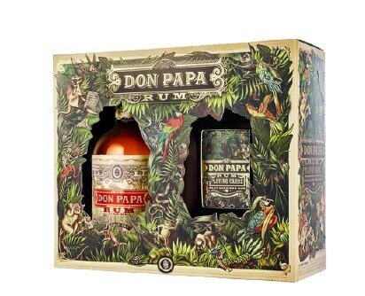 Don Papa Baroko Rum 40% 70cl Cards Giftpack 