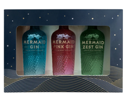 Mermaid Gin Tripack - Isle of Wight - 40% 3x5cl