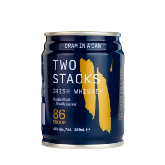 Dram in a can - Two Stacks Single Malt Irish Whiskey - 43% - 10cl