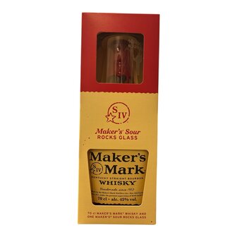 Maker's Mark Giftpack with Rocks Glass - 45% - 70%
