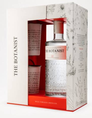 The Botanist Islay Dry Gin 46% 70cl Foraged Tumbler Giftpack