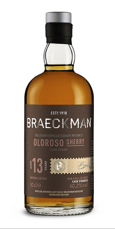 Braeckman 2007 13 Years Single Grain Oloroso Whisky 60.2% 50cl