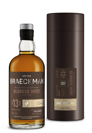 Braeckman 2007 13 Years Single Grain Oloroso Whisky 60.2% 50cl