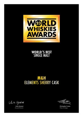 M&H Elements Single Malt Whiksy - Sherry Cask - 46% - 70cl