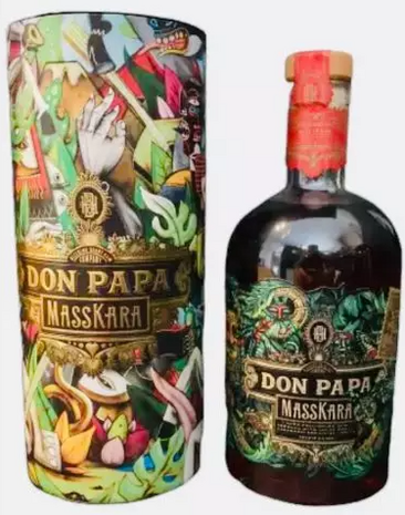 Don Papa Masskara Rum + Street Art Canister koker 40% 70cl