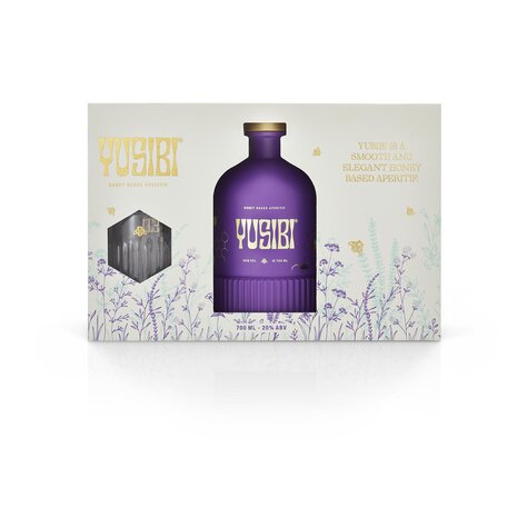 Yusibi Honey Based Aperitif 2 Glasses Giftpack - 20% - 70cl 