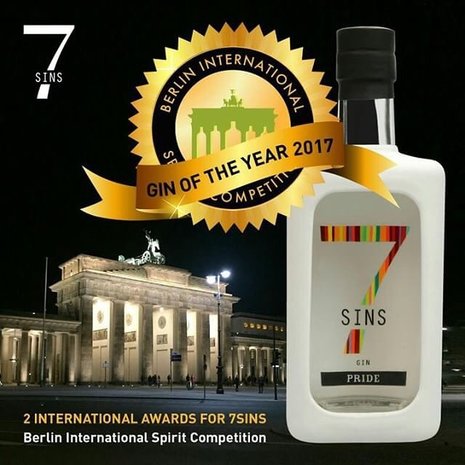 7 SINS Pride Gin 47% 50cl