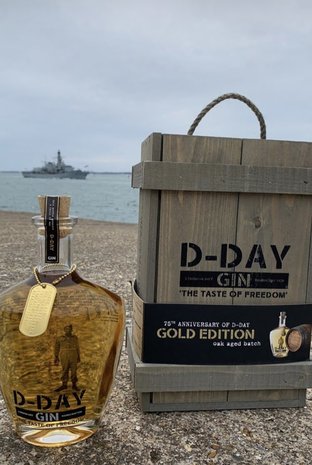 D-Day Gin Gold Edition Giftbox (kist) 70cl