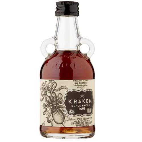 The Kraken Black Spiced Rum Mini 5cl online kopen GinTonicStore