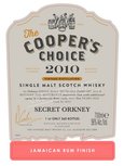 Cooper's Choice Secret Orkney Jamaican Rum Finish Whisky 56% 70cl Cooper's Choice Secret Orkney Jamaican Rum Finish Whisky 56% 70cl