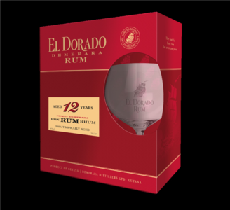 El Dorado Rum 12 Years 40% 70cl Glas Giftbox