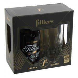 Filliers Classic Dry Gin 28 46% 50cl Giftpack